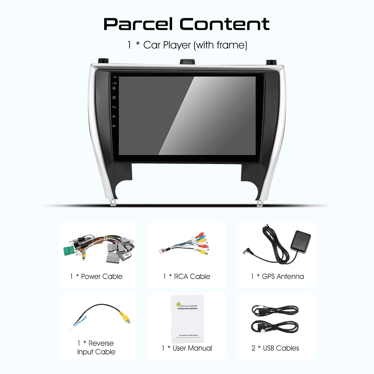 For 2015-2017 Toyota Camry 10.1in Carplay Android 12 Car Stereo Radio GPS Navi
