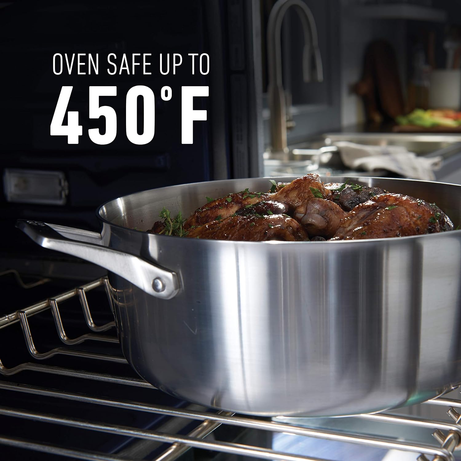 Calphalon Premier Stainless Steel Pots and Pans, 11-Piece Cookware Set
