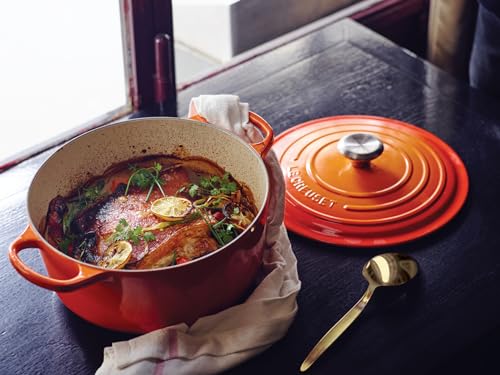 Le Creuset Enameled Cast Iron Signature Round Dutch Oven, 5.5 qt., Cerise