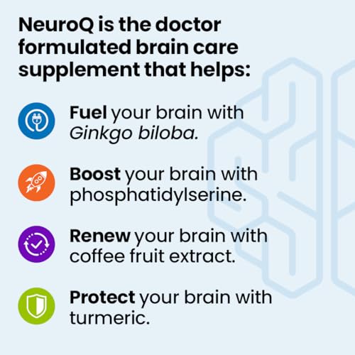 NeuroQ Memory & Focus - Boosts Cognitive Performance & Healthy Brain Function - Neuroprotective Formula by Dr. Dale Bredesen