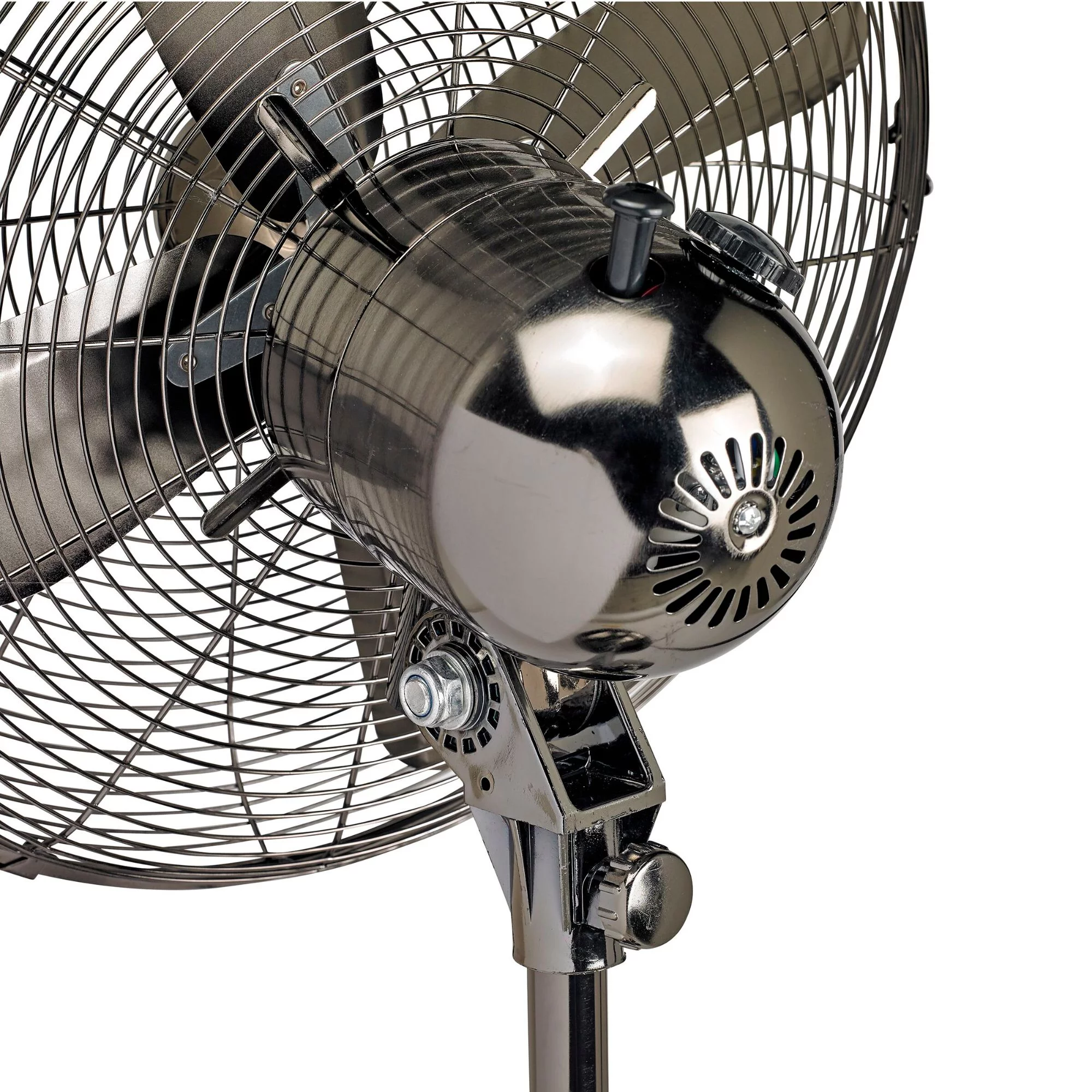 Deco Home Accents 49" Black Adjustable Height Standing Floor Fan