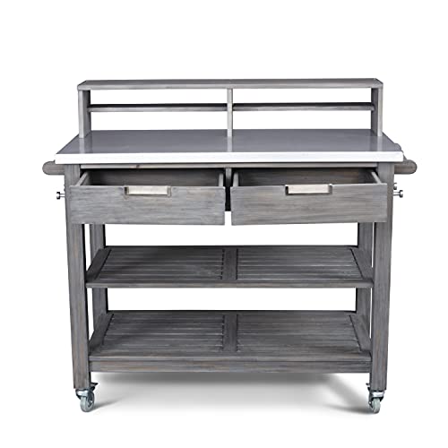 Homestyles Maho Golden Teak Potting Bench