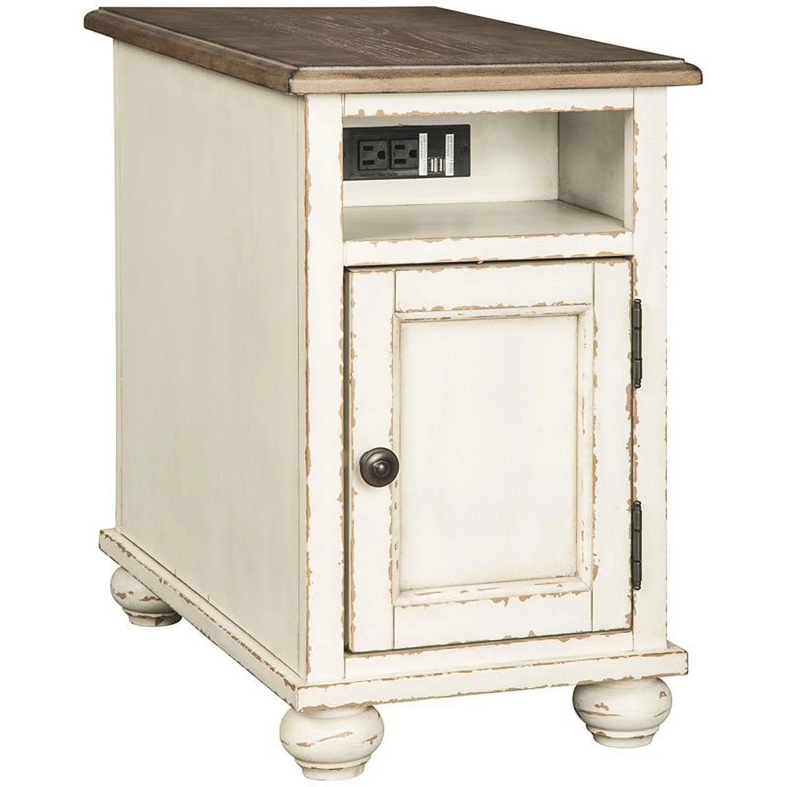Home Square 2-Piece Set with Lift Top Coffee Table & End Table with USB Ports