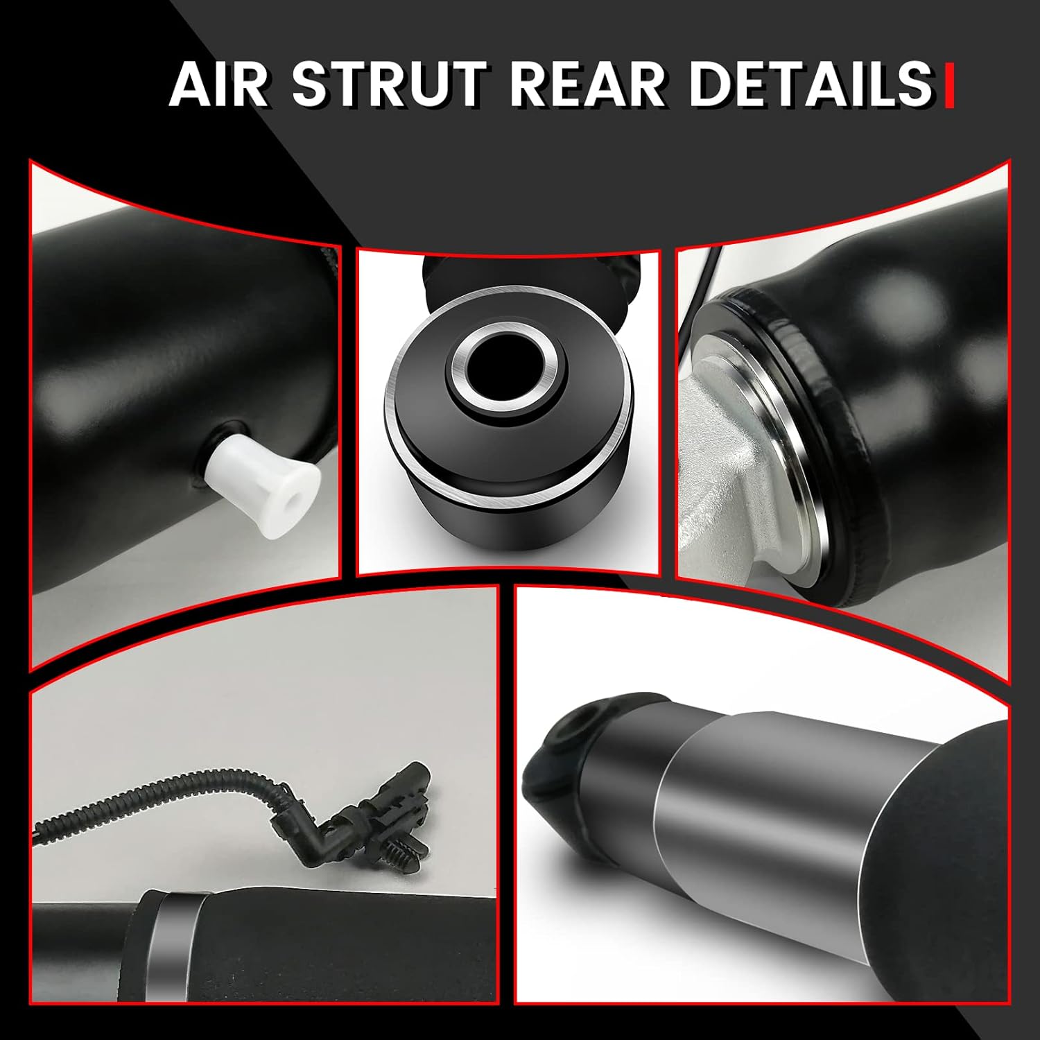 VIGOR Rear Air Strut Absorber, Compatible with 2015-2020 GMC Yukon, Cadillac Escalade, Chevrolet Suburban and Tahoe Car Air Suspension Shock