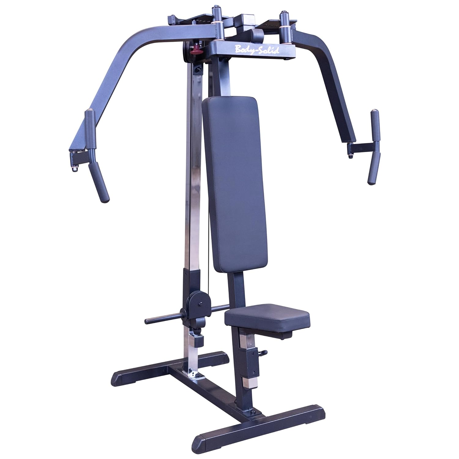 Body-Solid (GPM65B) Dual Function PEC Machine - Plate Loaded, Adjustable Chest, Back & Shoulder Workout Equipment