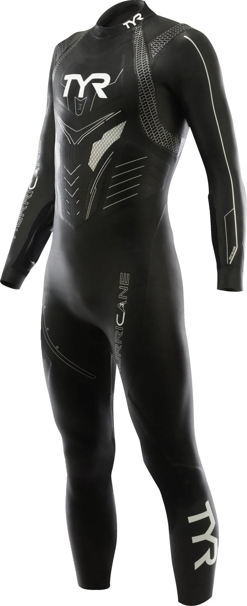 TYR Men&s Hurricane Cat 3 Wetsuit-Black/Silver-S