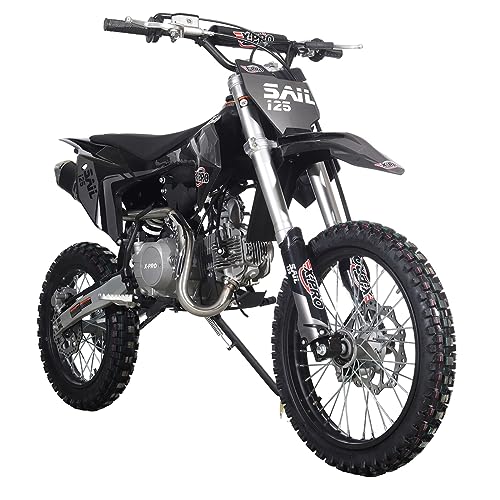 X-PRO Sail 125cc Zongshen Brand Engine Dirt Bike with 4-Speed Manual Transmission! Kick Start, Big 17"/14" Tires! (Orange)