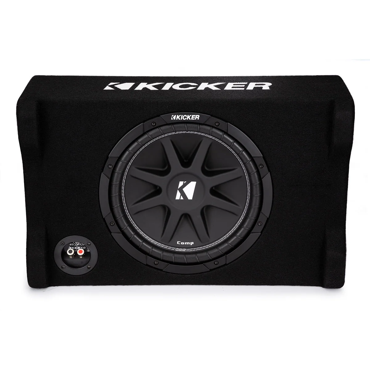 New Kicker 48CDF124 Comp 12 Down-Firing Loaded Subwoofer Enclosure
