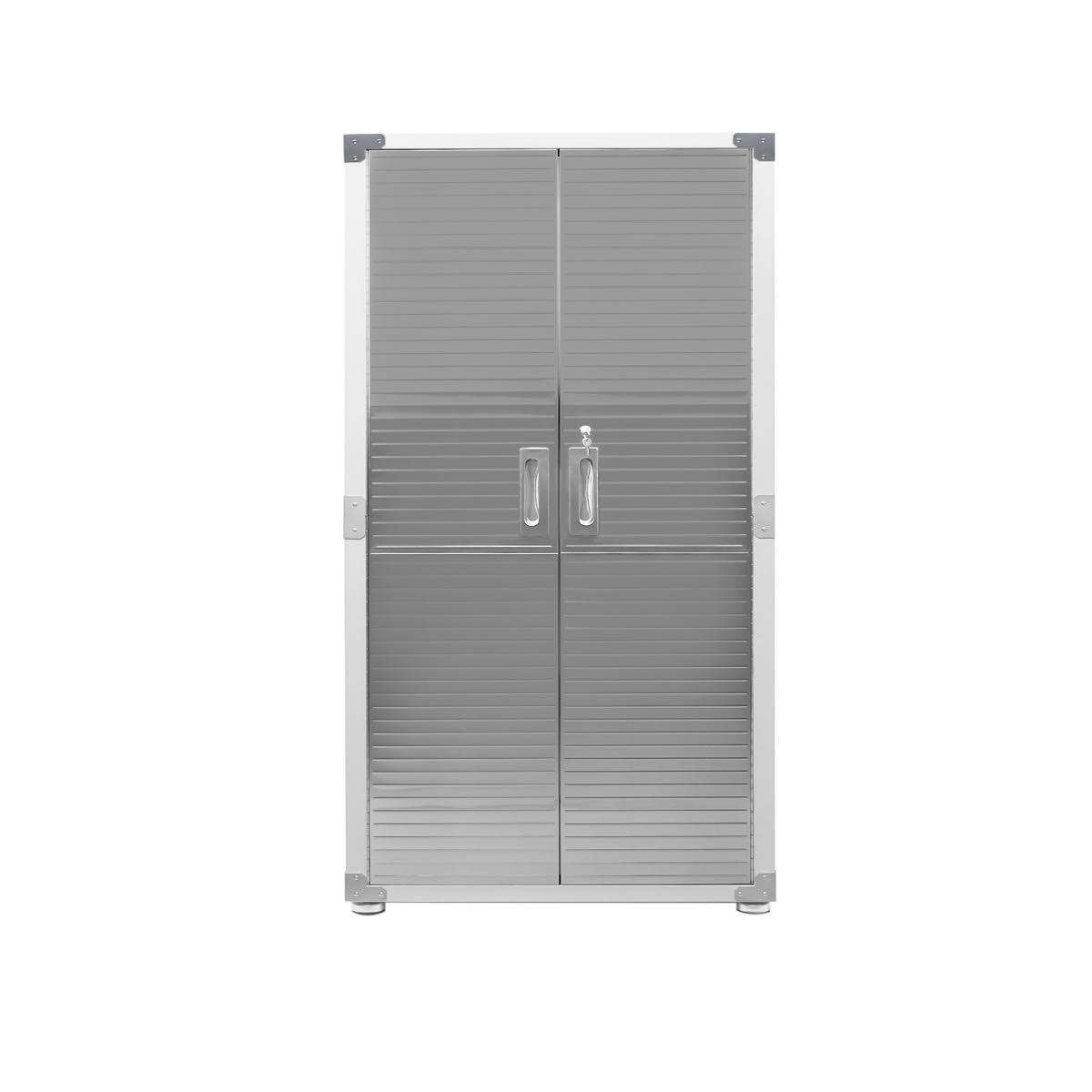 Seville Classics UltraHD 2-Door Rolling Storage Cabinet, 36x22 W x 18x22 D x 72x22 H, White
