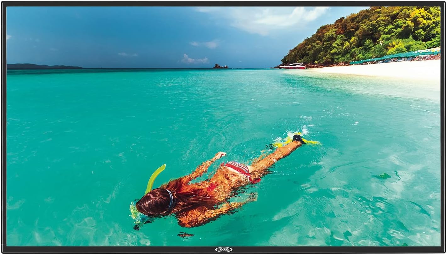 Jensen JE5020 50" LED AC Television with High-performance LCD Panel, Integrated HDTV(ATSC) Tuner, 1920 x 1080 Full HD, Remote Control Included