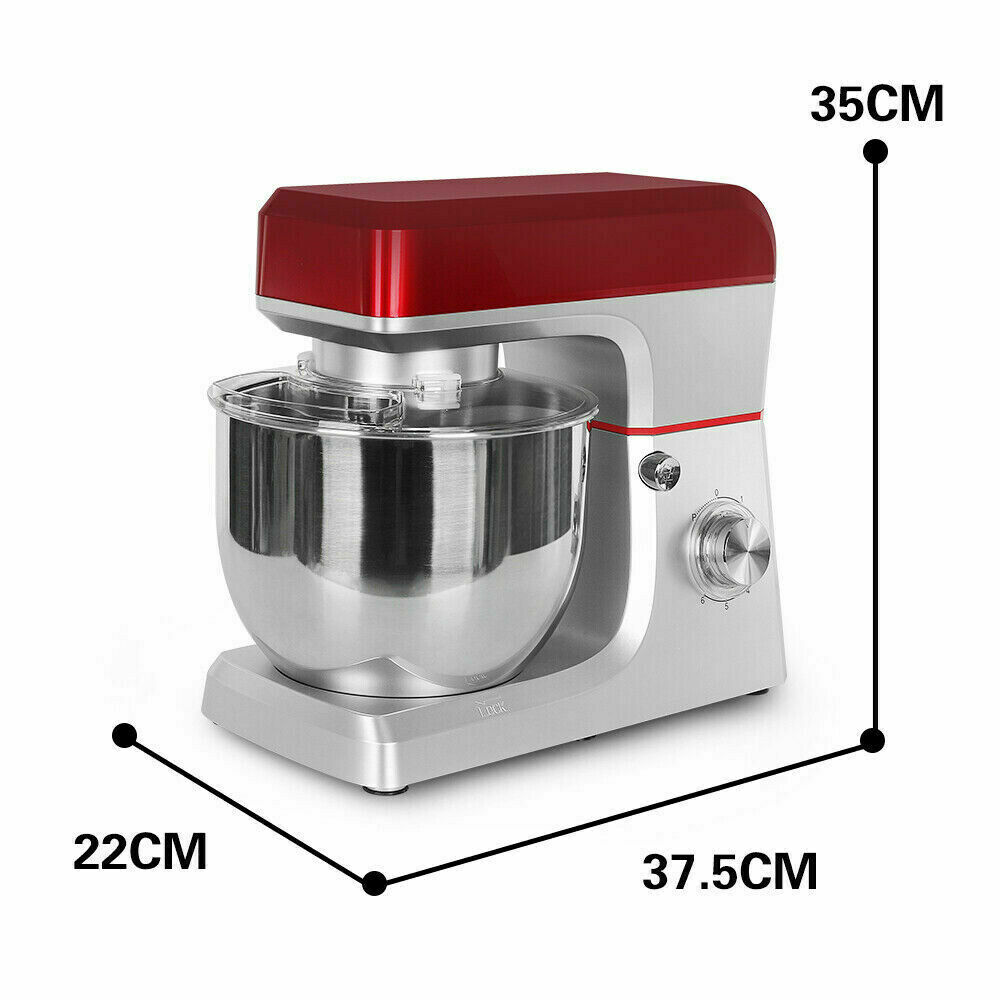 1200W 7L Kitchen Electric Food Stand Mixer Whisk Blender Cake 6 speed 6 Speed Stand Mixer Cake Food Mixing Bowl Beater Dough Electric Blender 1200W
