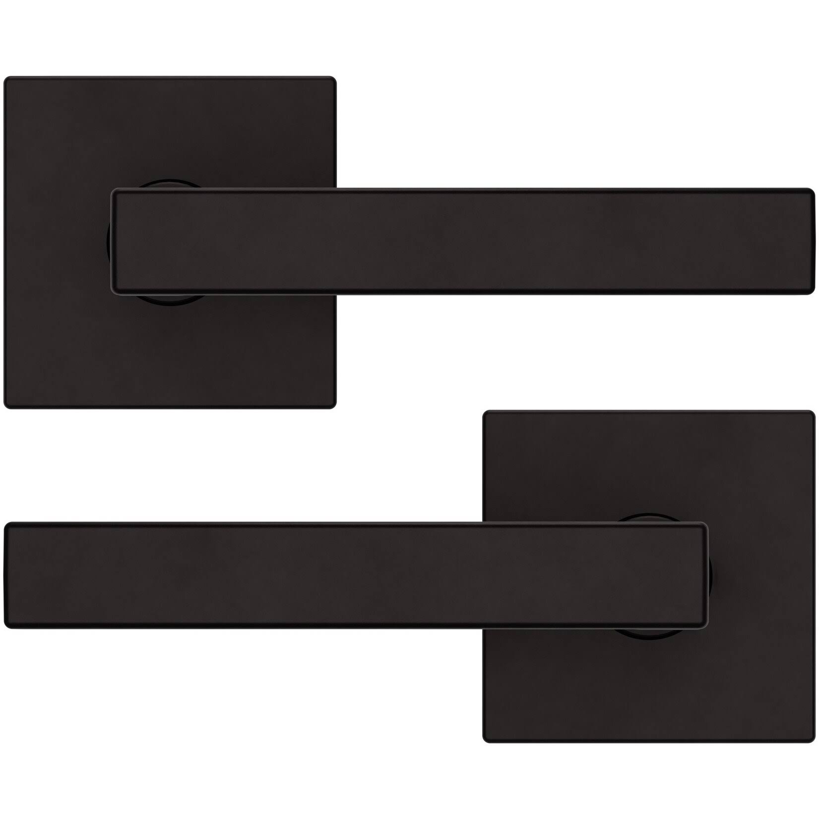 Baldwin L023190PASS Estate Passage Leverset Satin Black