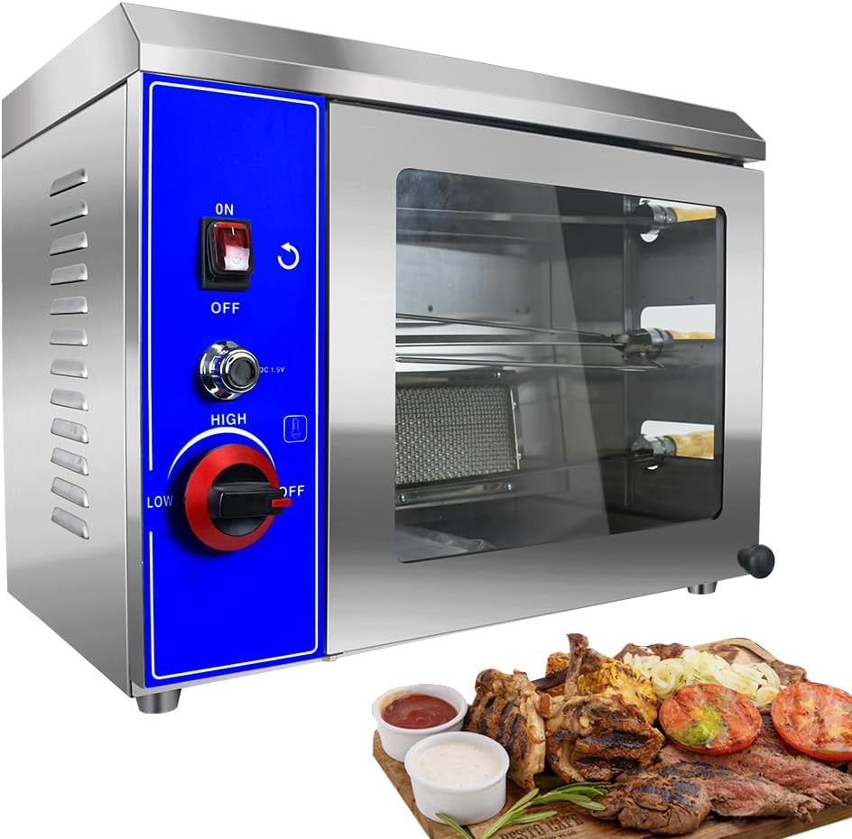 Li Zhen Gas Rotisserie Oven Shawarma Grill Machine Doner Kebab Machine Chicken Rotisserie Grill Propane Grill with Rotisserie Electric Rotisserie