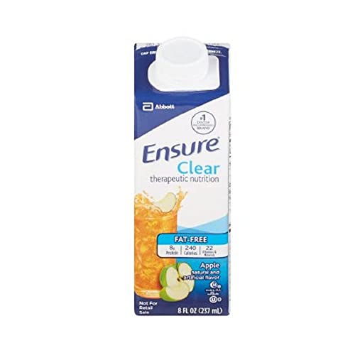 Ensure Clear Apple, 8 Oz Recloseable Carton, Abbott 64903 - Case of 24 - Kansas Nuitrition - HNZSDS