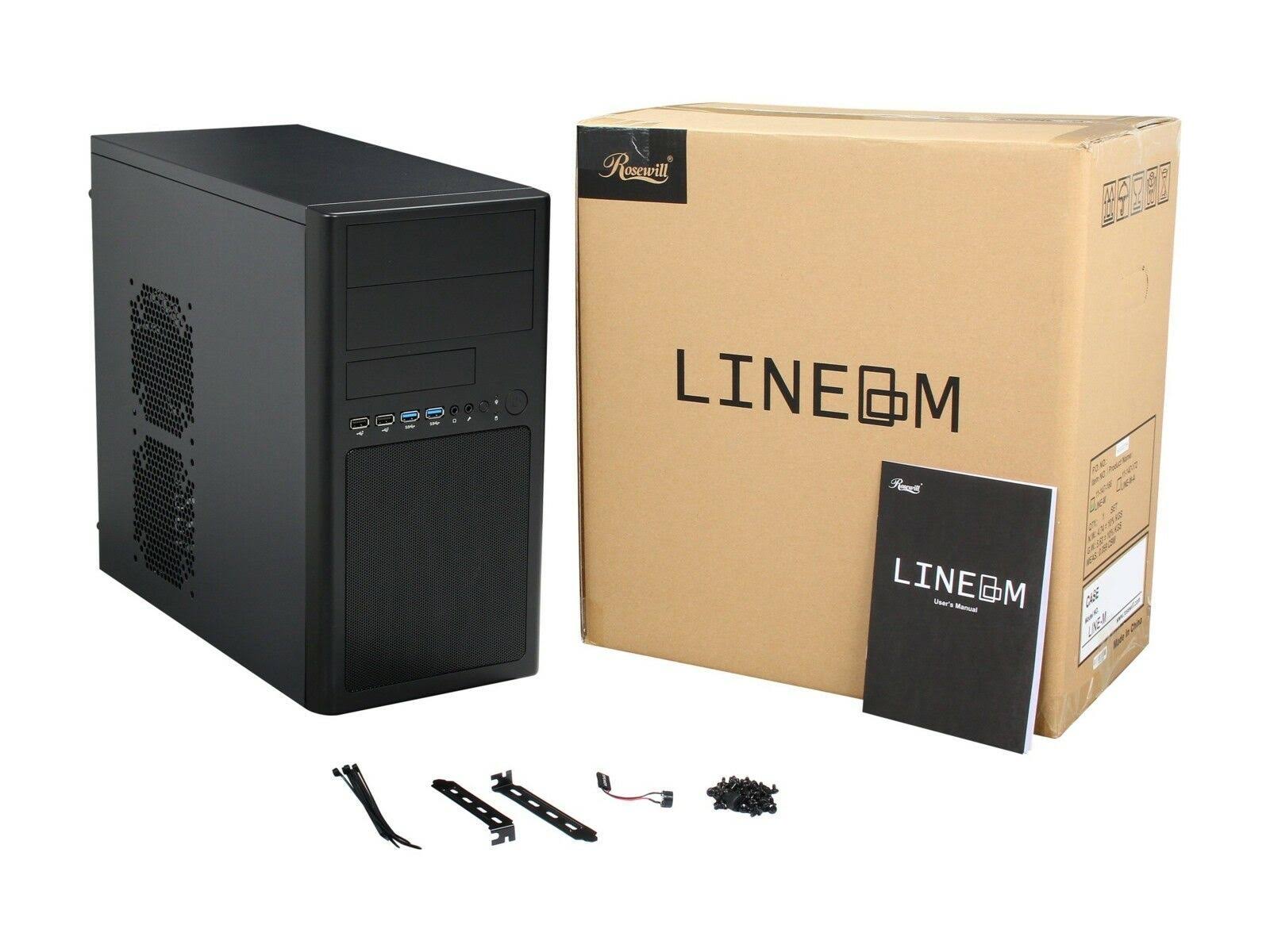 Rosewill Micro-ATX Mini Tower Computer Case with Dual USB 3.0 Dual Fans and
