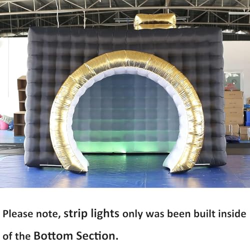 SAYOK Inflatable Party Tent Inflatable Nightclub White Inflatable Camera Photo Booth Enclosure Inflatable Cube Tent for Event, Show, Exhibition, Bars