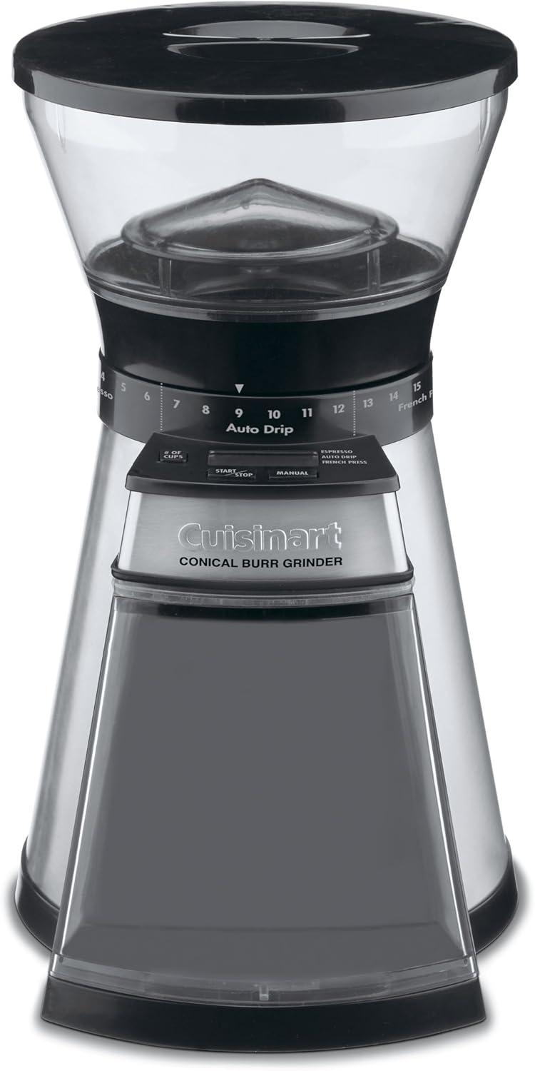 Cuisinart Programmable Conical Burr Mill, Stainless Steel, COMPACT