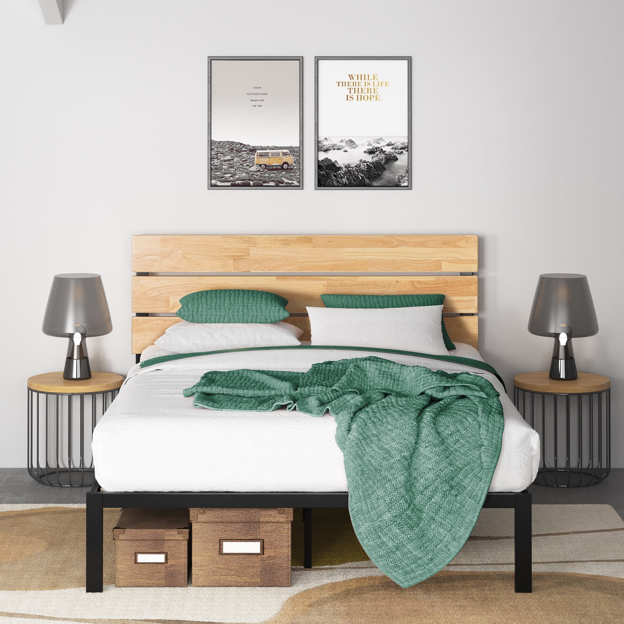 Zinus Paul 42" Metal Platform Bed Frame, Queen