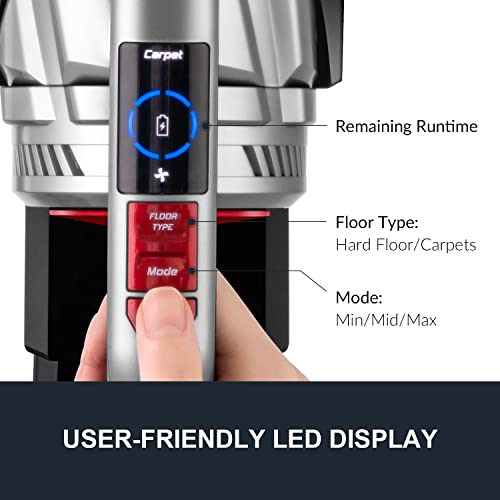 EUREKA Removable Battety Handheld Vac for Multifloors, Carpet & Hardwood Floor