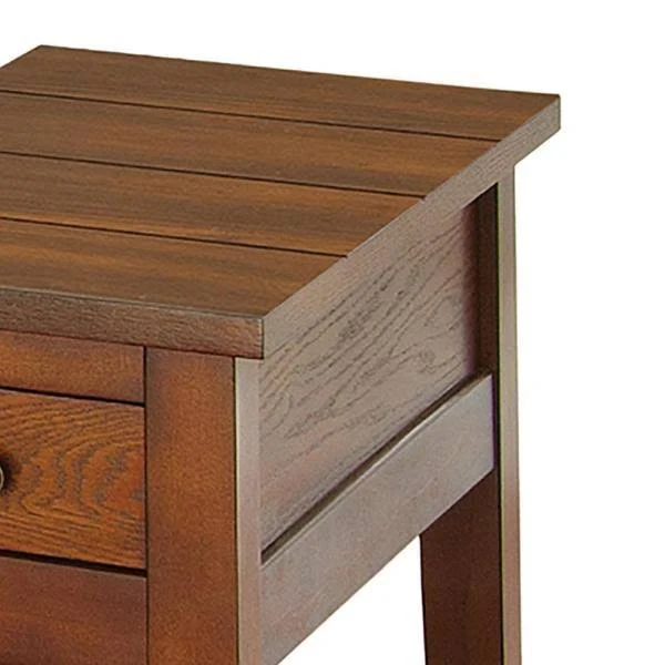 Steve Silver DeSoto Oak Chairside End Table
