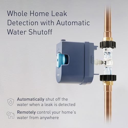 Moen Flo Smart Water Monitor and Automatic Shutoff Sensor, Wi-Fi Connected Water Leak Detector for 1-Inch Diameter Pipe, 900-006 - Radiant Selections