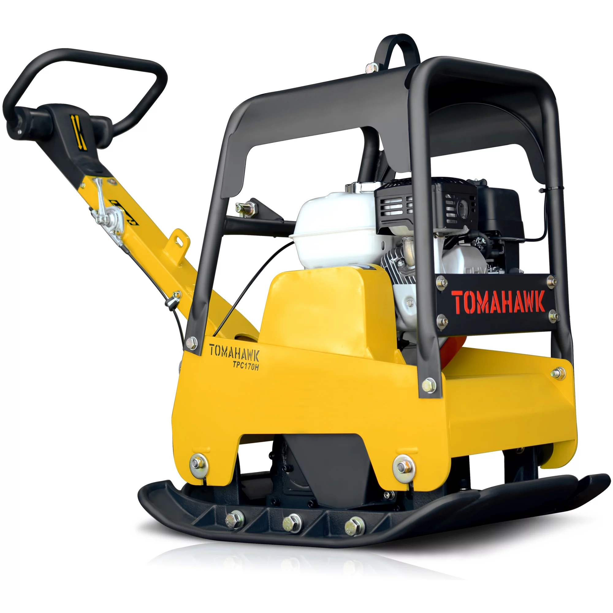 TOMAHAWK 6.5 HP Honda Reverse Hydraulic Plate Compactor for Asphalt, Aggregate, Cohesive Soil Compaction