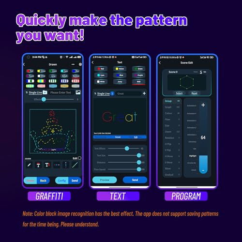 DJ Laser Light with App Control, 3D Animation Laser Projector for Party, Supports Custom Drawings, Text Playback, Personalized Programming