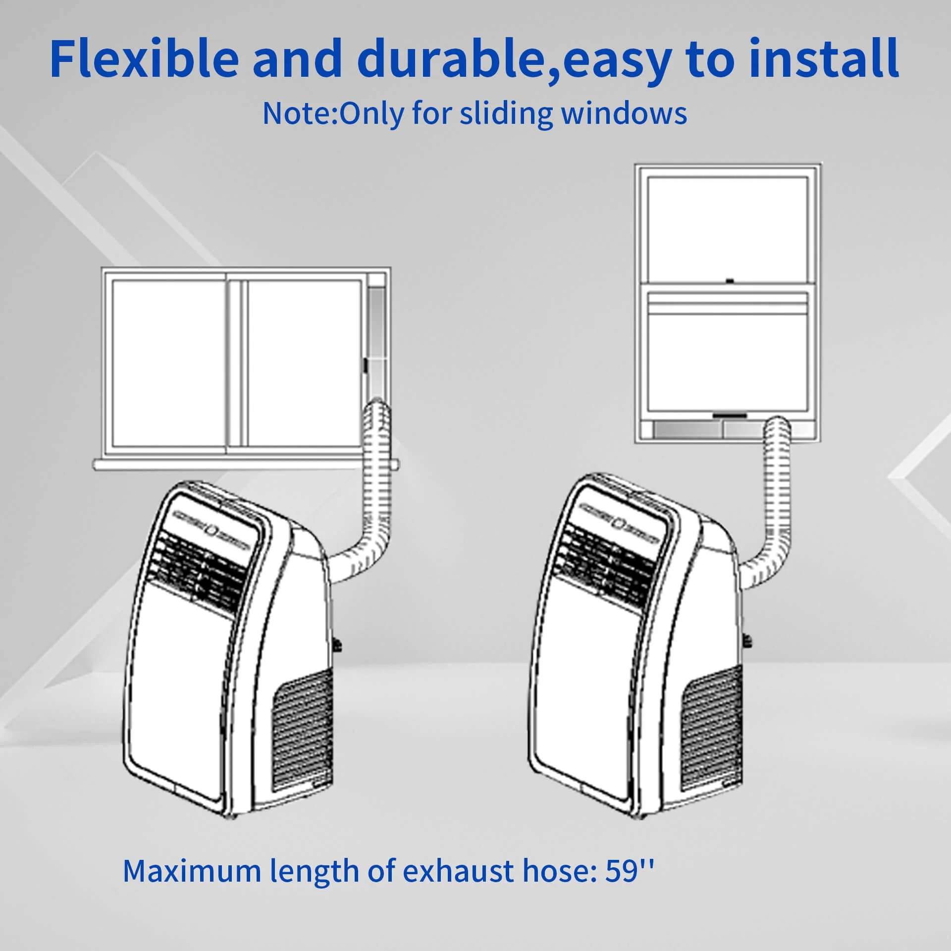 Shinco 4350BTU SACC(8000BTU ASHRAE) 3 in 1 Portable Air Conditioner, Air Cooler with Remote Control / Window Kit