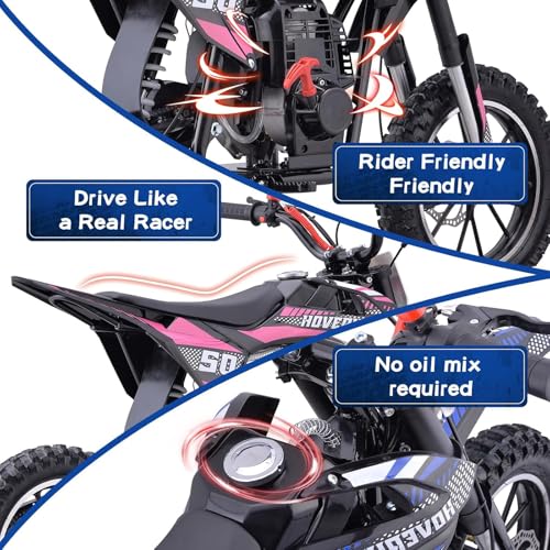 Superrio 49CC 2-Stroke Gas Power Mini Dirt Bike Dirt Off Road Motorcycle (Red)