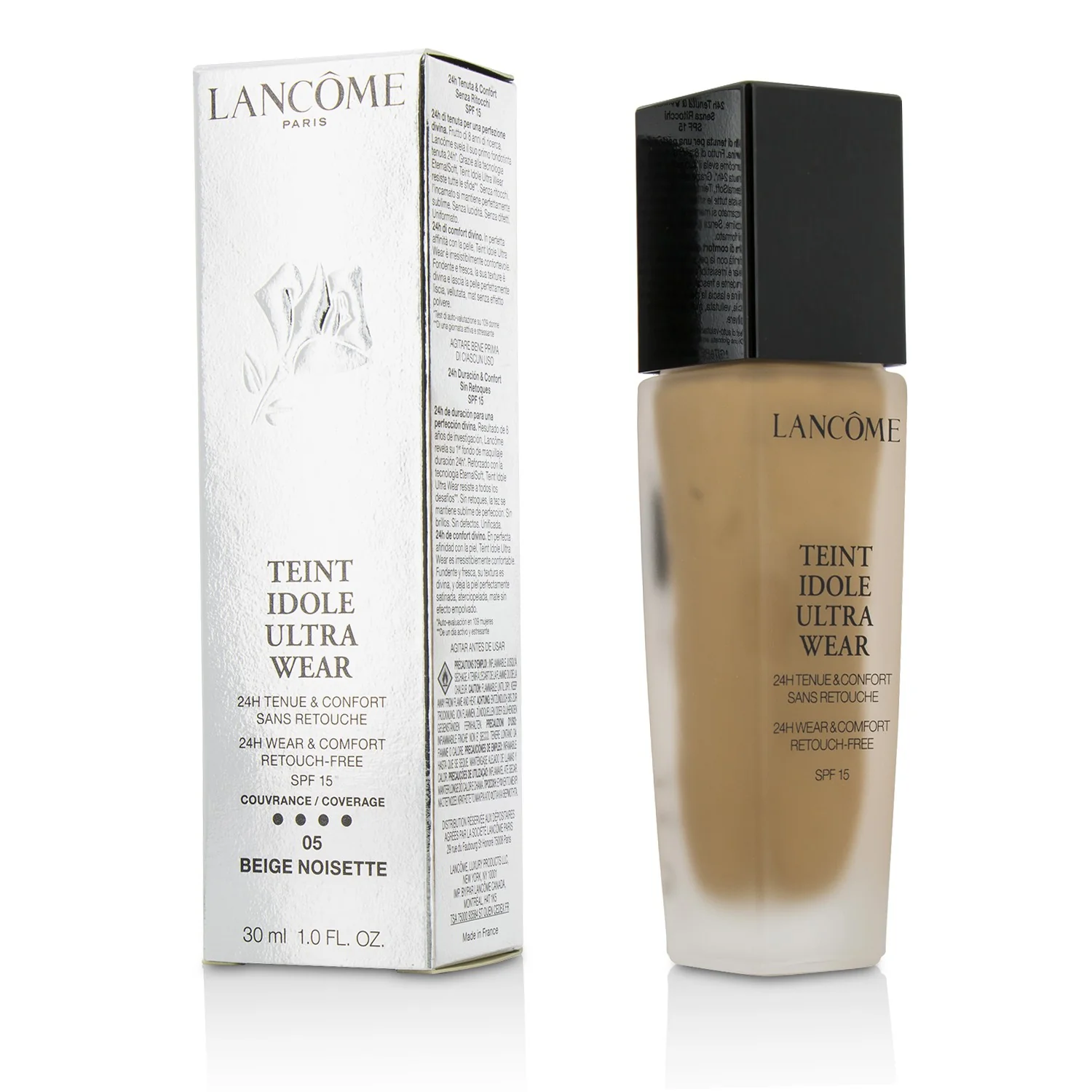Lancome Teint Idole Ultra Wear 24H Wear & Comfort Foundation SPF 15 - # 025 Beige Lin (Box Slightly Damaged)  30ml/1oz