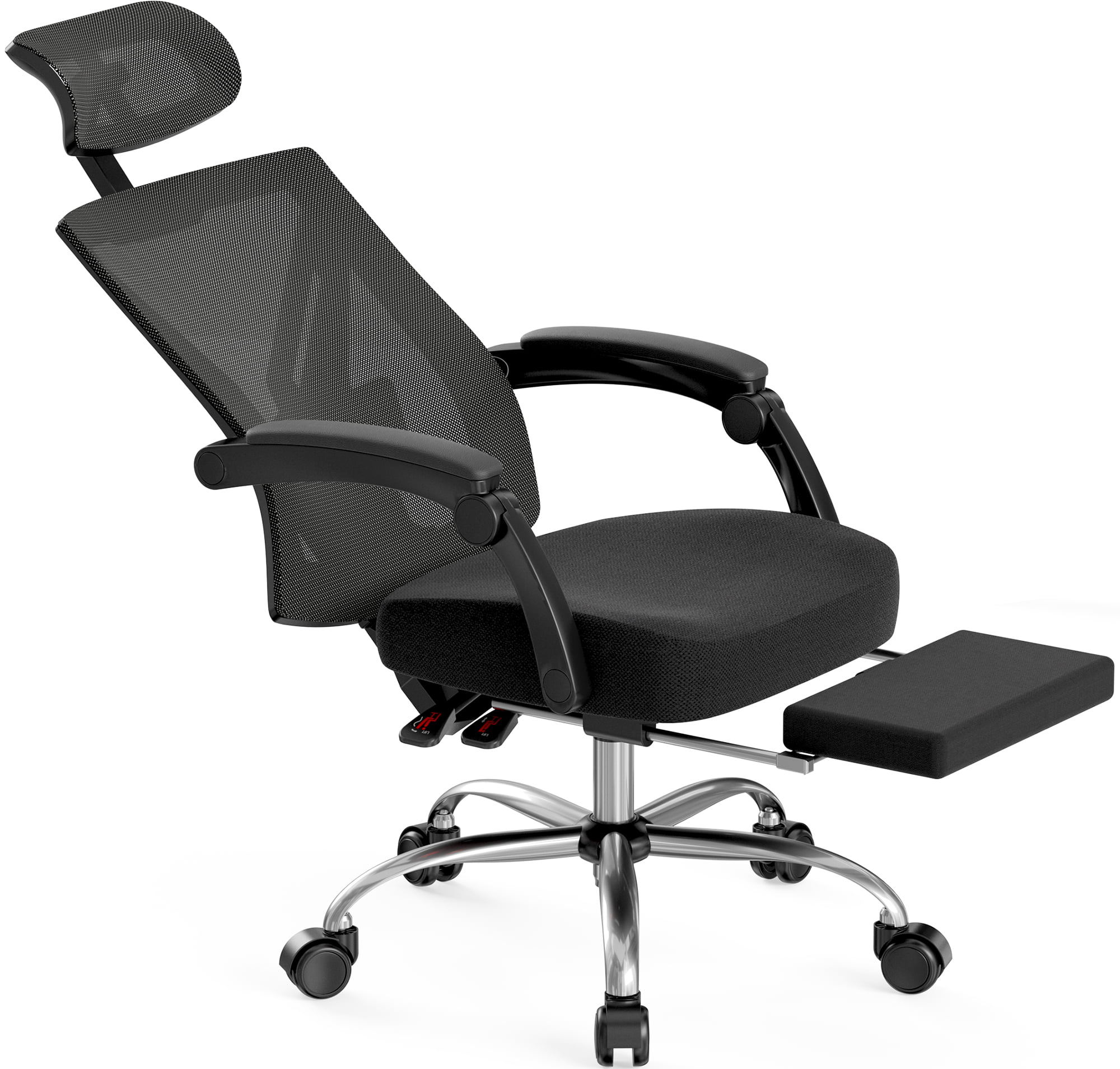 Hbada Ergonomic Office Recliner Chair - High-Back Desk Chair Racing Style with Lumbar Support - Height Adjustable Seat