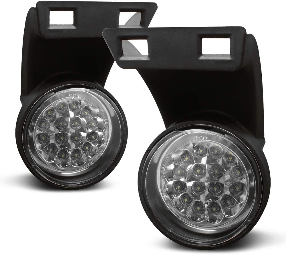 ACANII - For 1994-2001 Dodge Ram 1500 2500 Super White LED Bumper Fog Lights w/Switch Assembly Driver & Passenger Side