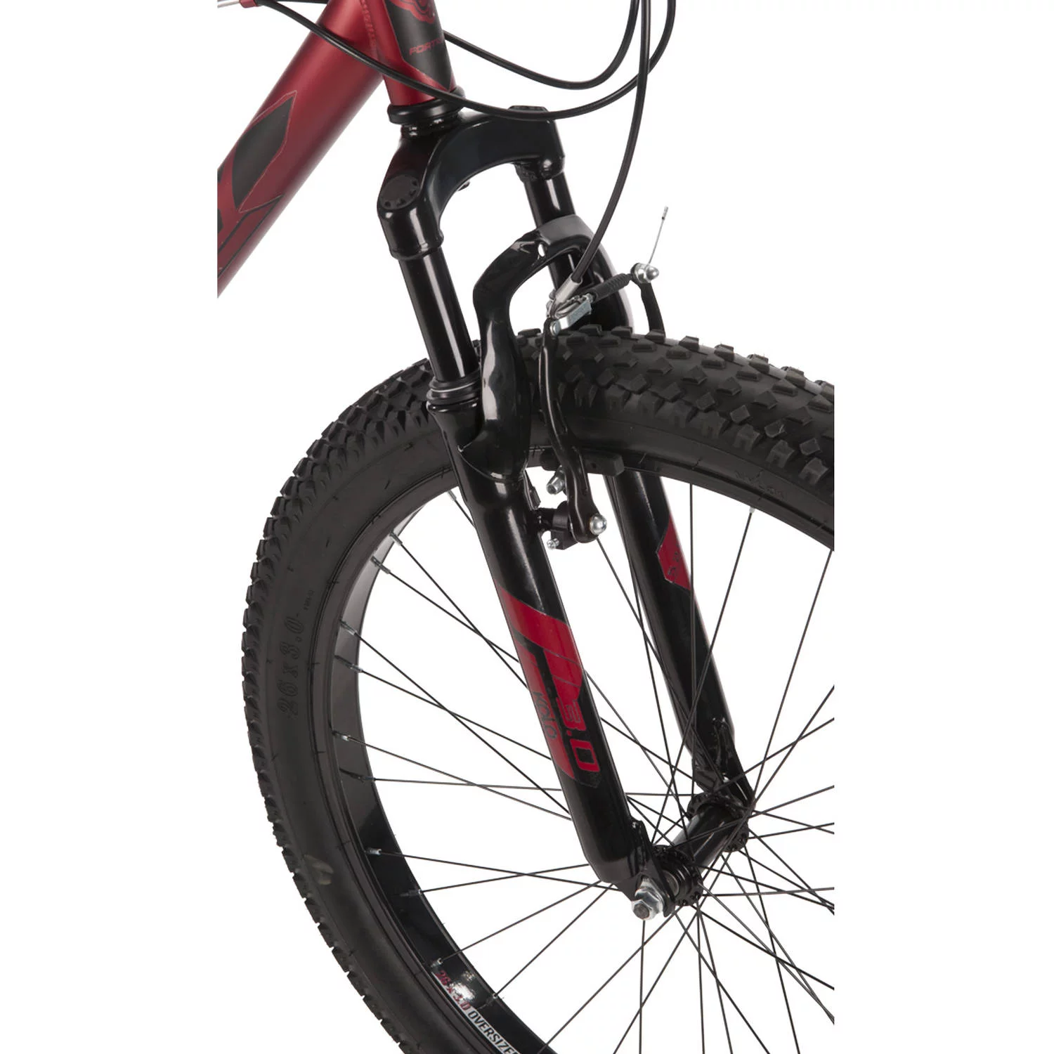 26" Huffy Men's Fortress 3.0 Mid-Fat Plus Tire Mountain Bike, Red