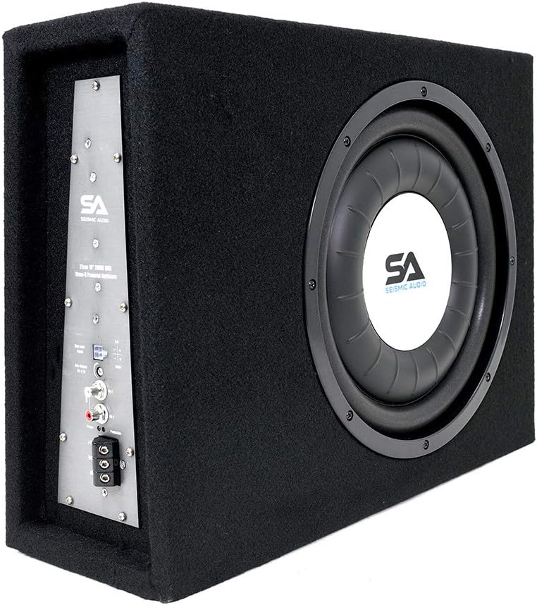 Seismic Audio - SA-SCE08-8 Inch 400 Watt Slim Shallow Mount Car Truck Audio Subwoofer Enclosure