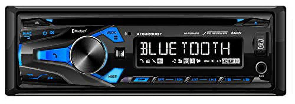 JENSEN CDX3119 AM/FM/CD | 10-Character LCD | Single DIN Car Stereo Receiver | Built-in Bluetooth |USB Input with Charging | Front AUX Input