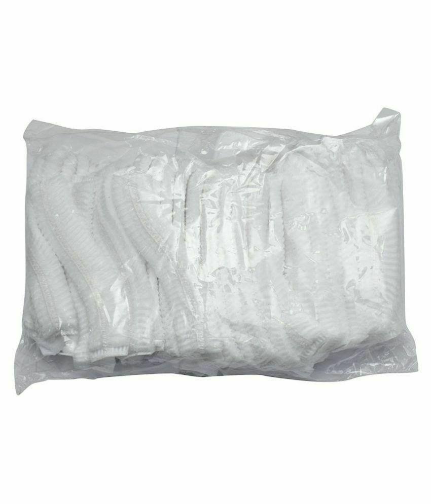 Disposable White Bouffant Cap - Hair Net - 24 inch - 100 Pcs per Pack