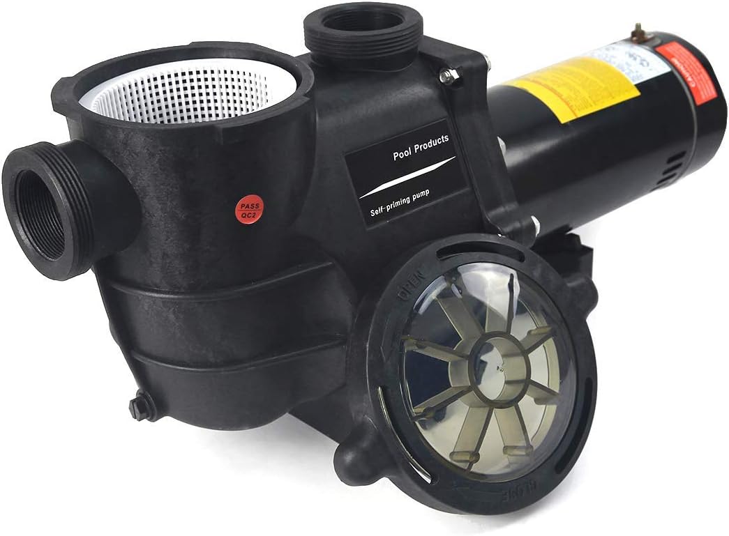 XtremepowerUS 2HP In-Ground Swimming Pool Pump Variable Speed 2" Inlet 230V High Flo w/ Slip-On Fitting