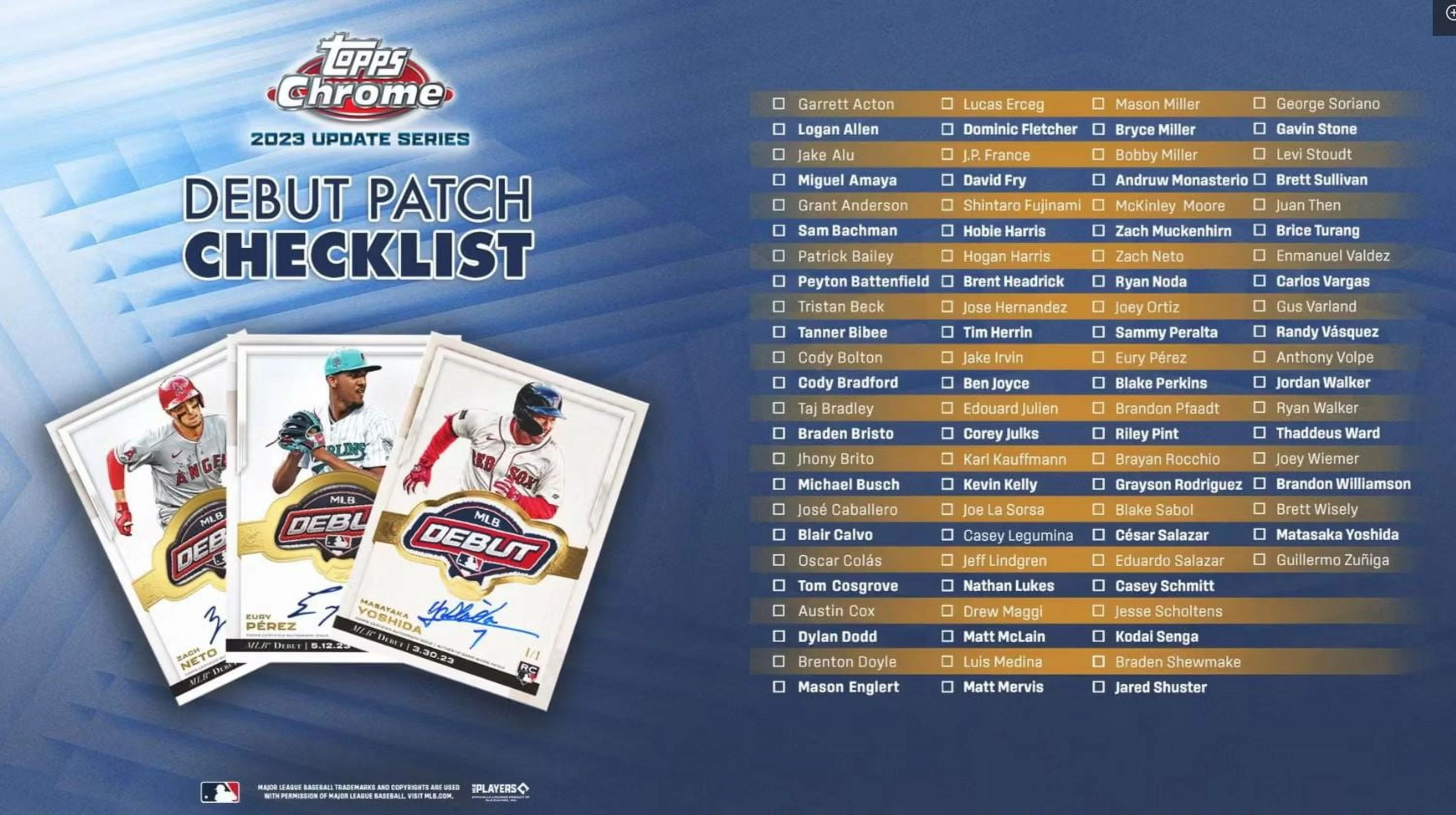 MLB 2023 Chrome Update Series Baseball Trading Card HOBBY Box
