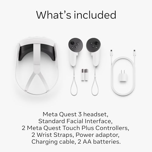 Bundle of Meta Quest 3 512GB&mdash; Breakthrough Mixed Reality &mdash; Powerful Performance (Renewed Premium) + Meta Quest Link Cable
