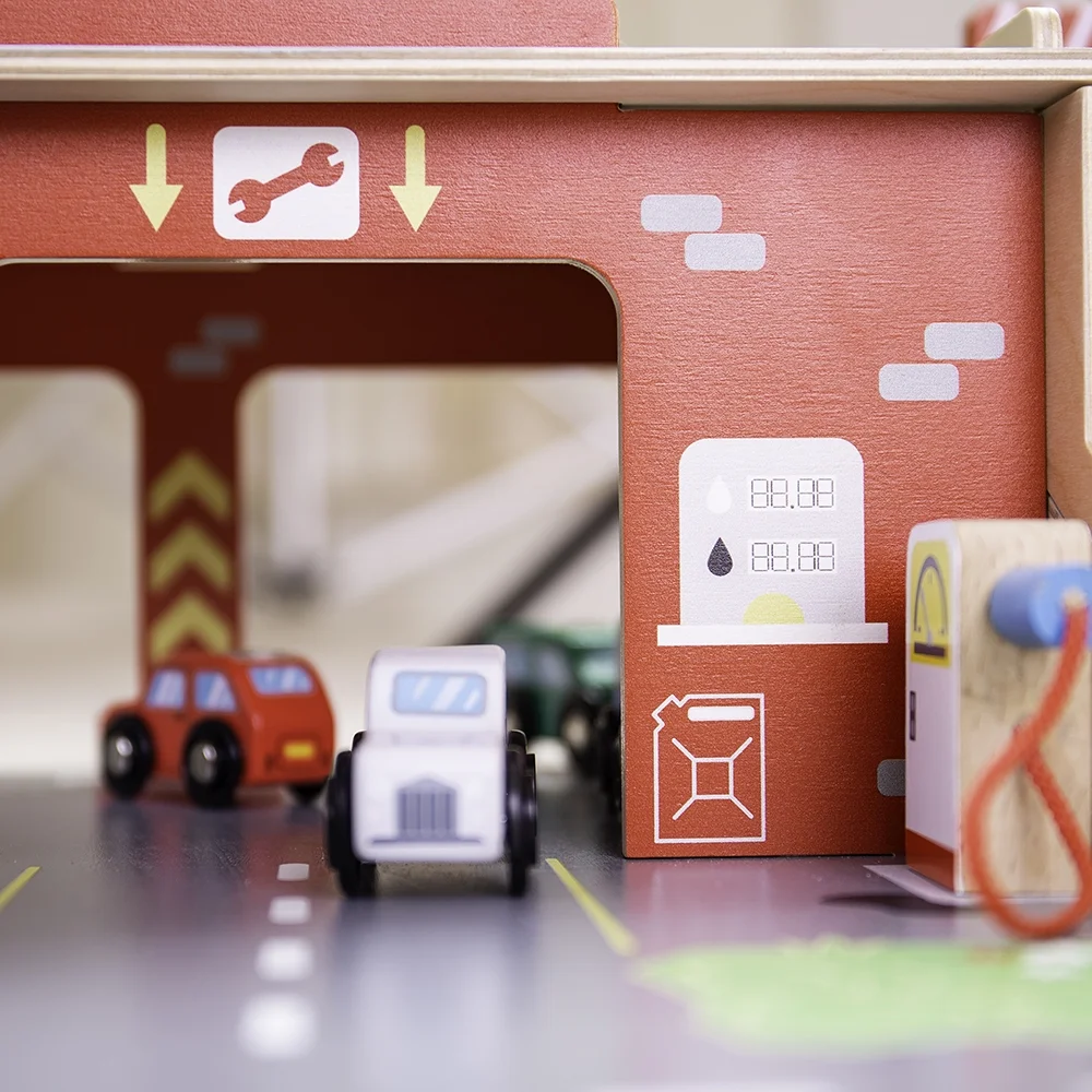 Bigjigs Toys - Park & Play Garage