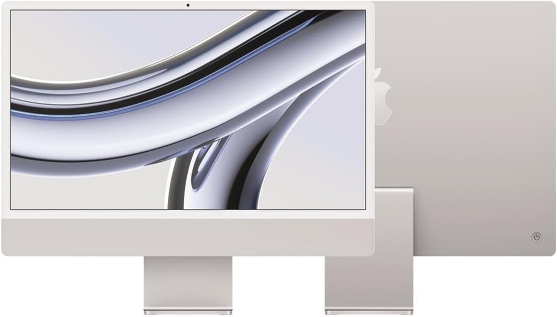 Apple 2023 iMac All-in-One Desktop Computer with M3 chip: 24-inch Retina Display, 8-core CPU, 8-core GPU, 16GB Unified Memory, 256GB SSD Storage