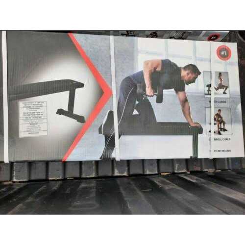 Cap Deluxe Exercise Training Flat Bench with Dumbbell Storage - Sports Supplies Online Store