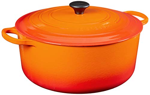 Le Creuset Enameled Cast Iron Signature Round Dutch Oven, 13.25 qt., Cerise