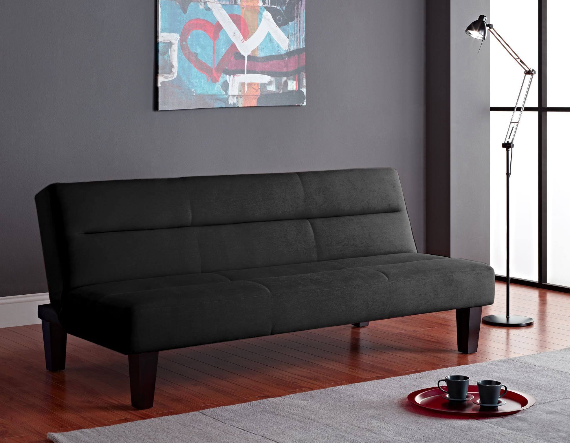 Kebo Microfiber Futon - Color: Black