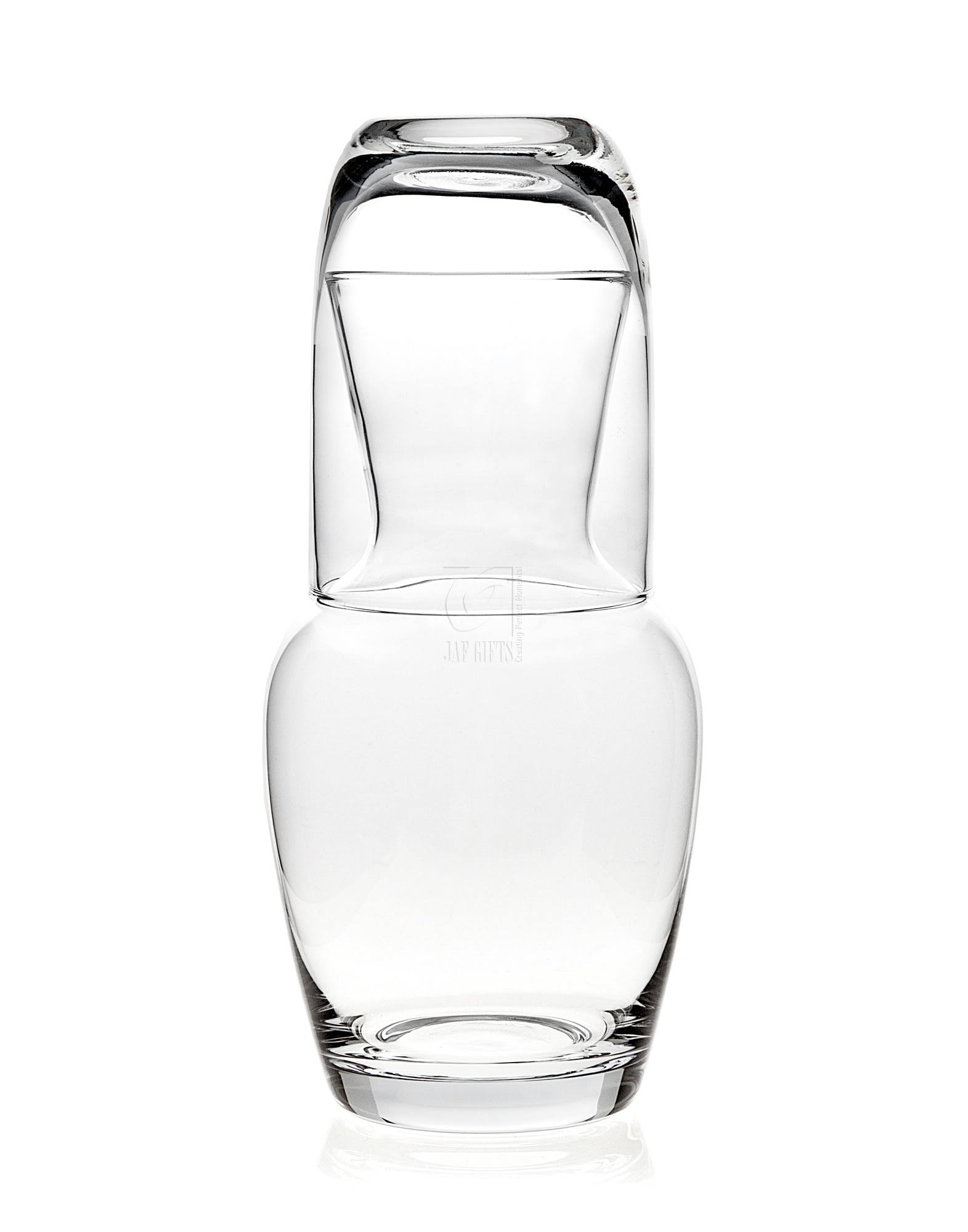 Studio Silversmiths Glass Bedside Water Night Carafe Set