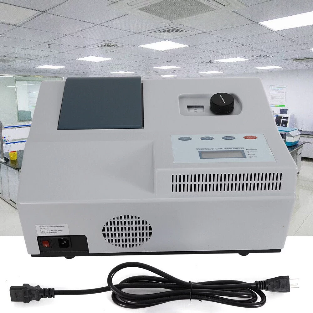 Spectrophotometer Spectrometer 721 LDC Digital Lab Equipment 350-1020nm Wave