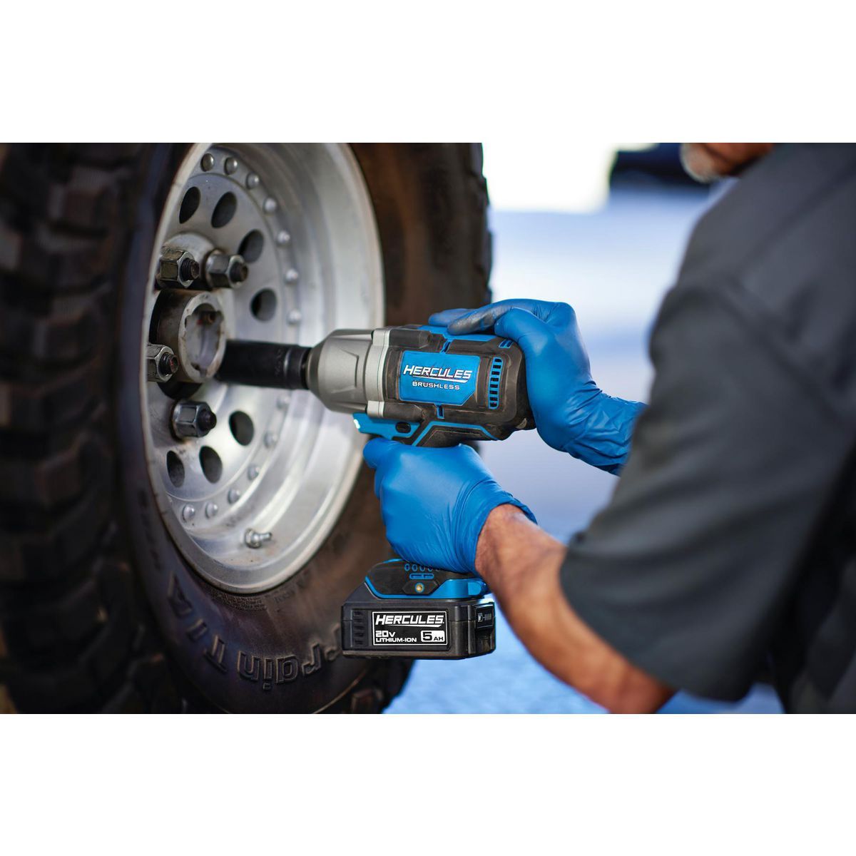 HERCULES 20V Brushless Cordless, 1/2 in. High-Torque Impact Wrench with Friction Ring - Tool Only