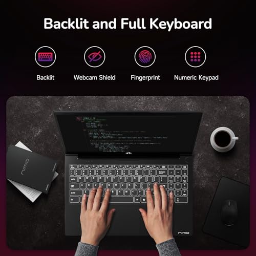NIMO 15.6" IPS FHD-Gaming-Laptop, 8 Cores AMD Ryzen 7 6800H 32GB DDR5 RAM 2TB SSD (Beat i7-12700H