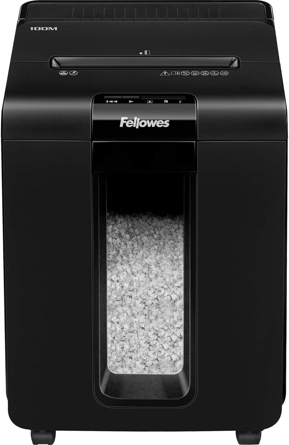 Fellowes AutoMax 100M Auto Feed Shredder, Black, 26.4" x 15.4" x 14.6"