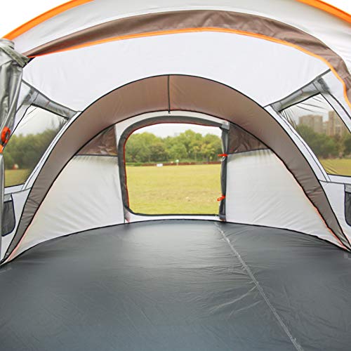 EchoSmile Camping Instant Pop Up Tent, 2/4/6/8/10 Person, Water Resistant Dome, Easy Setup for Camping Hiking and Outdoor, Portable with Carry Bag